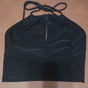 Geesy Vintage Cropped Haulter Top
